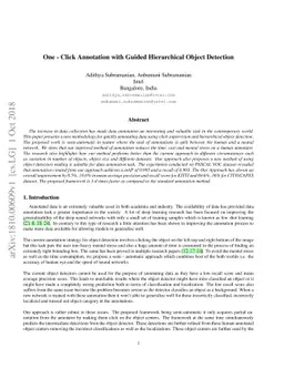 One-Click Annotation with Guided Hierarchical Object Detection