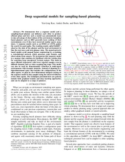 Deep sequential models for sampling-based planning