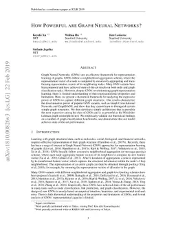 How Powerful are Graph Neural Networks?