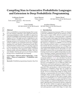 Compiling Stan to Generative Probabilistic Languages and Extension to
  Deep Probabilistic Programming