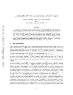 Learning Hash Codes via Hamming Distance Targets