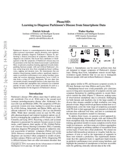 PhoneMD: Learning to Diagnose Parkinson's Disease from Smartphone Data