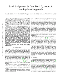 Band Assignment in Dual Band Systems: A Learning-based Approach
