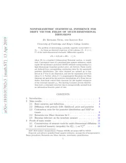 Nonparametric statistical inference for drift vector fields of
  multi-dimensional diffusions