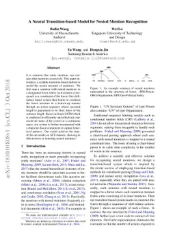 A Neural Transition-based Model for Nested Mention Recognition