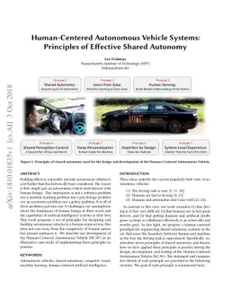Human-Centered Autonomous Vehicle Systems: Principles of Effective
  Shared Autonomy