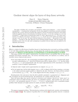 Gradient descent aligns the layers of deep linear networks