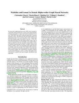 Weisfeiler and Leman Go Neural: Higher-order Graph Neural Networks