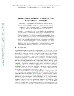 Hierarchical Recurrent Filtering for Fully Convolutional DenseNets