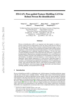 FD-GAN: Pose-guided Feature Distilling GAN for Robust Person
  Re-identification
