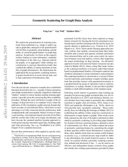 Geometric Scattering for Graph Data Analysis
