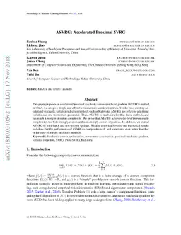 ASVRG: Accelerated Proximal SVRG