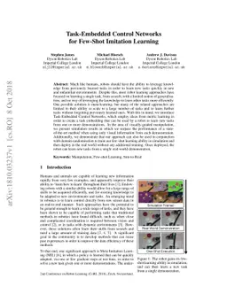 Task-Embedded Control Networks for Few-Shot Imitation Learning