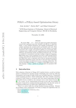 POLO: a POLicy-based Optimization library