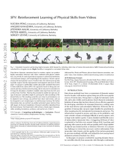 SFV: Reinforcement Learning of Physical Skills from Videos