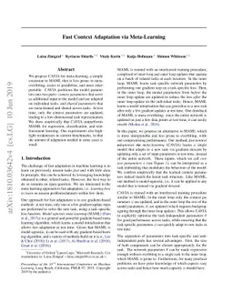 Fast Context Adaptation via Meta-Learning