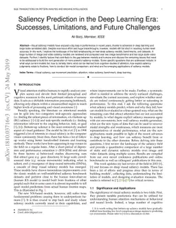 Saliency Prediction in the Deep Learning Era: Successes, Limitations,
  and Future Challenges
