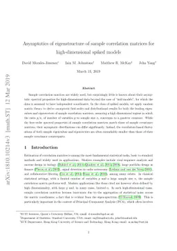 Asymptotics of eigenstructure of sample correlation matrices for
  high-dimensional spiked models