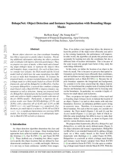BshapeNet: Object Detection and Instance Segmentation with Bounding
  Shape Masks