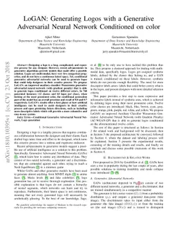 LoGAN: Generating Logos with a Generative Adversarial Neural Network
  Conditioned on color