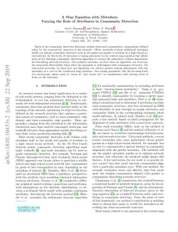 A Map Equation with Metadata: Varying the Role of Attributes in
  Community Detection