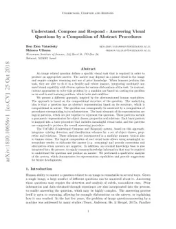 Understand, Compose and Respond - Answering Visual Questions by a
  Composition of Abstract Procedures
