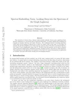 Spectral Embedding Norm: Looking Deep into the Spectrum of the Graph
  Laplacian