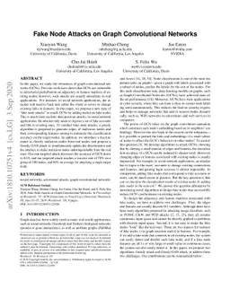 Attack Graph Convolutional Networks by Adding Fake Nodes