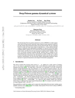 Deep Poisson gamma dynamical systems