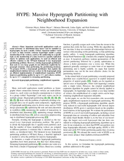 HYPE: Massive Hypergraph Partitioning with Neighborhood Expansion