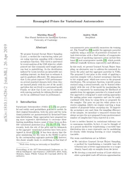 Resampled Priors for Variational Autoencoders