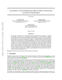 Learning and Interpreting Multi-Multi-Instance Learning Networks