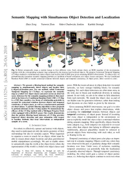 Semantic Mapping with Simultaneous Object Detection and Localization