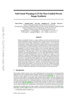 Soft-Gated Warping-GAN for Pose-Guided Person Image Synthesis