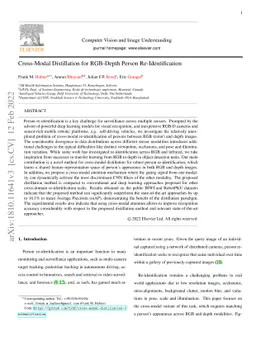 Cross-Modal Distillation for RGB-Depth Person Re-Identification