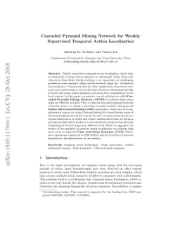 Cascaded Pyramid Mining Network for Weakly Supervised Temporal Action
  Localization