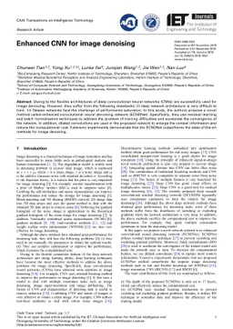 Enhanced CNN for image denoising