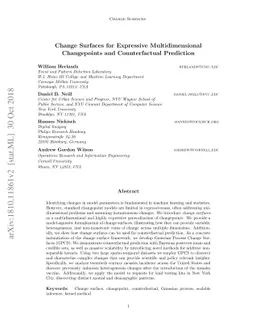 Change Surfaces for Expressive Multidimensional Changepoints and
  Counterfactual Prediction