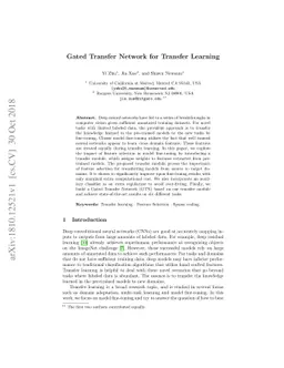 Gated Transfer Network for Transfer Learning