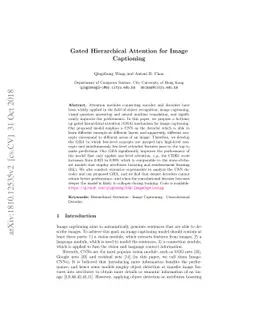Gated Hierarchical Attention for Image Captioning