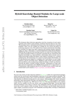Hybrid Knowledge Routed Modules for Large-scale Object Detection