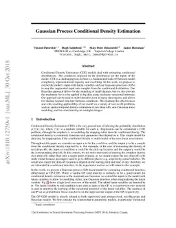 Gaussian Process Conditional Density Estimation