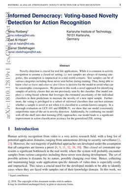 Informed Democracy: Voting-based Novelty Detection for Action
  Recognition