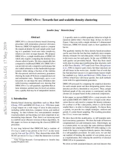 DBSCAN++: Towards fast and scalable density clustering