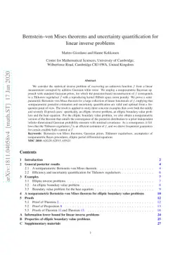 Bernstein-von Mises theorems and uncertainty quantification for linear
  inverse problems