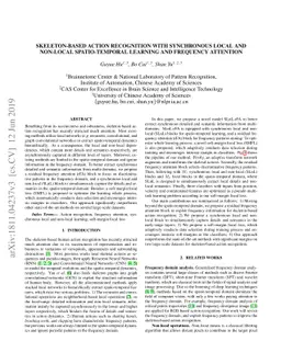 Skeleton-Based Action Recognition with Synchronous Local and Non-local
  Spatio-temporal Learning and Frequency Attention