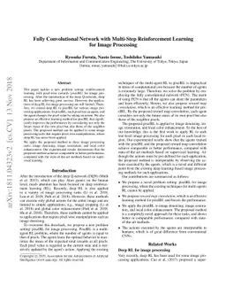 Fully Convolutional Network with Multi-Step Reinforcement Learning for
  Image Processing