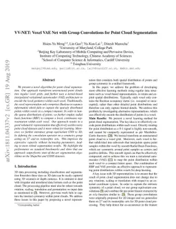 VV-Net: Voxel VAE Net with Group Convolutions for Point Cloud
  Segmentation