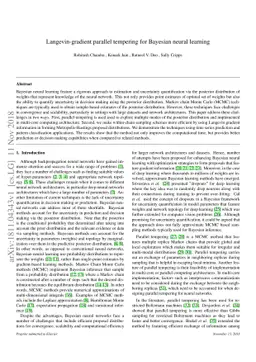 Langevin-gradient parallel tempering for Bayesian neural learning