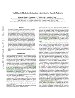 Multi-labeled Relation Extraction with Attentive Capsule Network